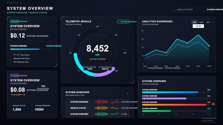 Panel de operaciones en tiempo real